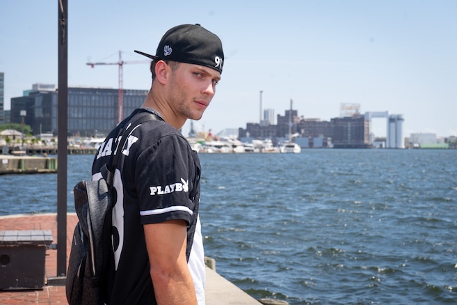 Rapper Logan Reich jumped into the Inner Harbor to make a song go viral