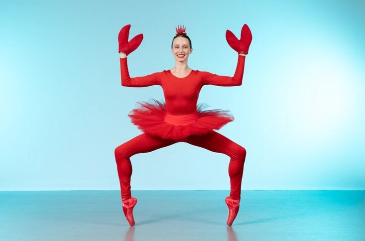 A crab costume from Charm City Ballet's production of "The Little Mermaid."