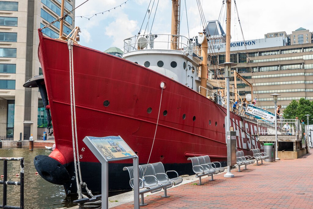 The Lightship 116 Chesapeake, the last standing ship from Pearl Harbor, at Fleet Week on June 13, 2024.