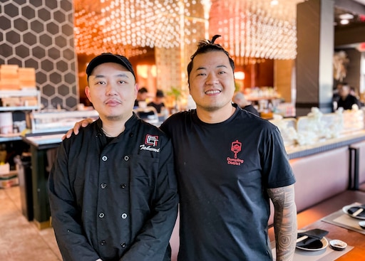 Chef David Pan and Zong Chen, co-owners of Takumi in Columbia Mall.